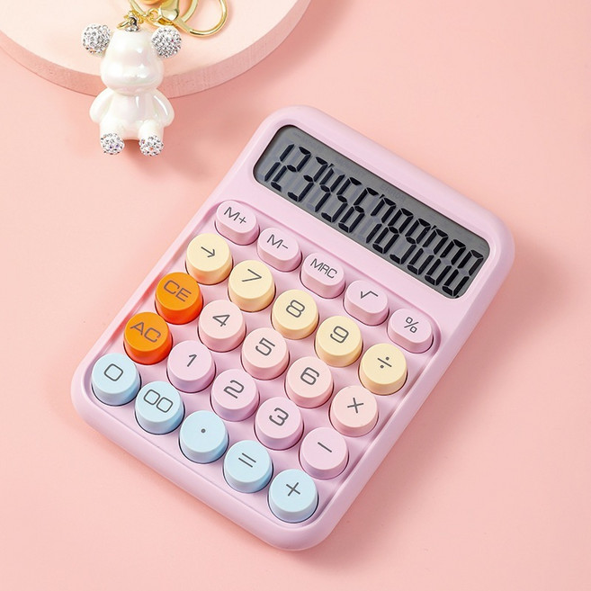糖果色雙電源計算機 12位元語音計算機, DX-819香芋紫(15*11cm), 1個