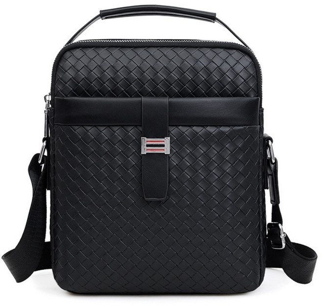 리치모리 가죽 위빙패턴 남성 크로스백