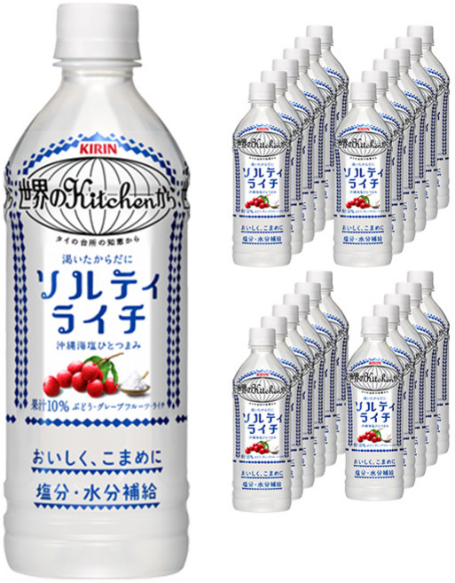 KIRIN 麒麟 沖繩海鹽荔枝風味飲, 24瓶, 500ml