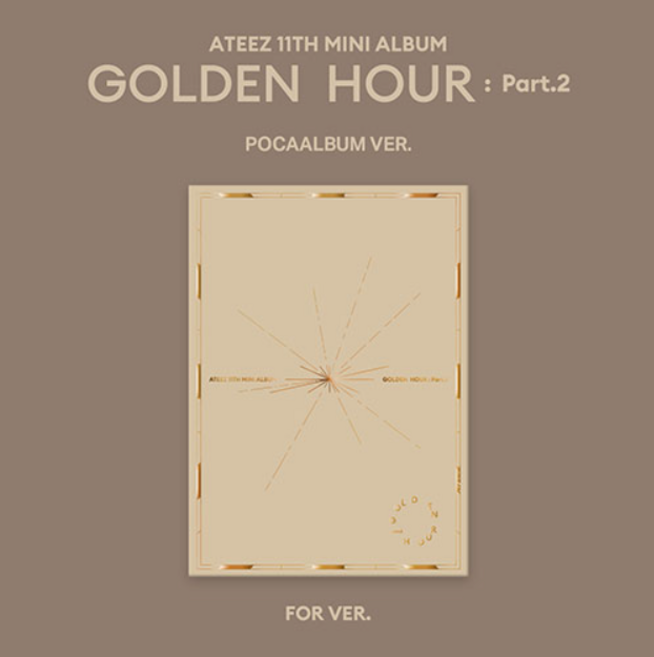 개봉앨범 포토카드 없음 / 에이티즈 ATEEZ 미니 11집 앨범 GOLDEN HOUR : Part.2 POCAALBUM - FOR VER