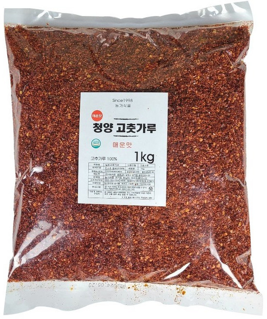 농가식품 중국산 매운 고춧가루 김치용 다용도입자, 10개, 1kg