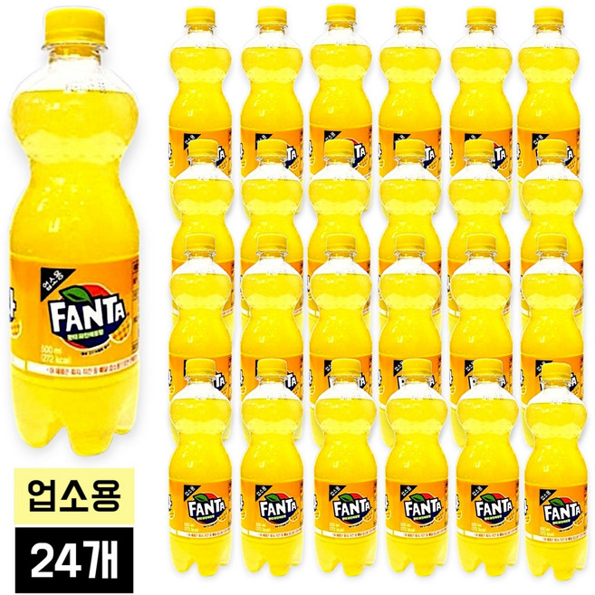 환타 파인애플, 500ml, 24개