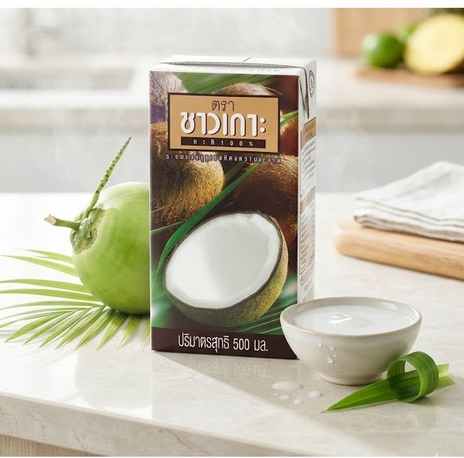 [MOTI Asia]차오코 코코넛 밀크 (Chaokoh - Coconut Milk / 태국 코코넛밀크 카레 디저트용), 500ml, 5개