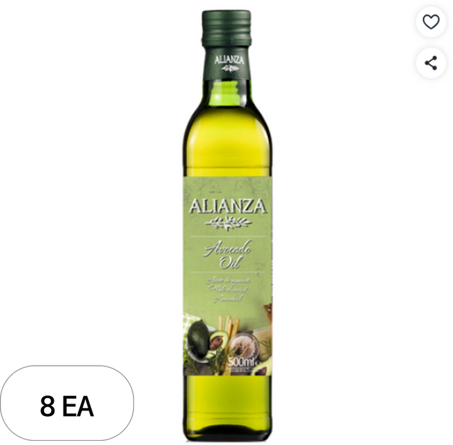 알리안자 아보카도 오일, 8개, 500ml