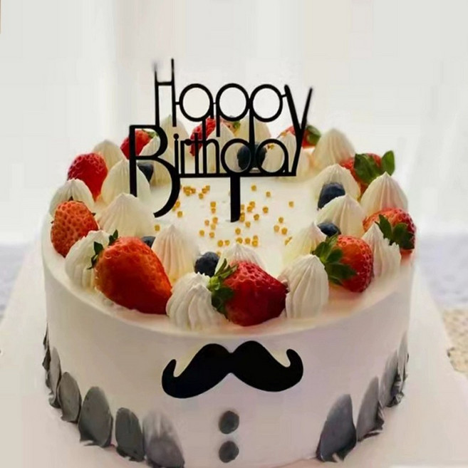 대형 모형 케이크 웨딩 가짜 촬영 샘플 소품 생일 파티 케익, 1개, 다크그레이 스타일 29