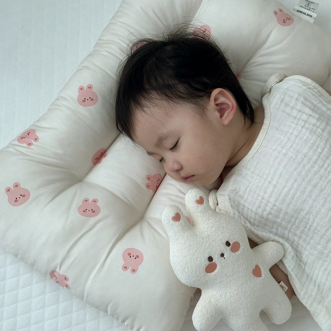 돗투돗 동물친구들 40수 주니어 일체형필로우(40*60), 베이비바니