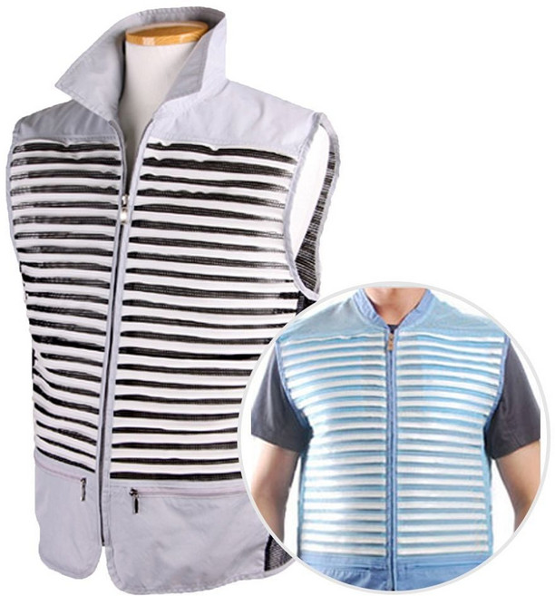 싸파 시원 아이스 자켓 민소매 블루 100-105 조끼kyu9+5xZn