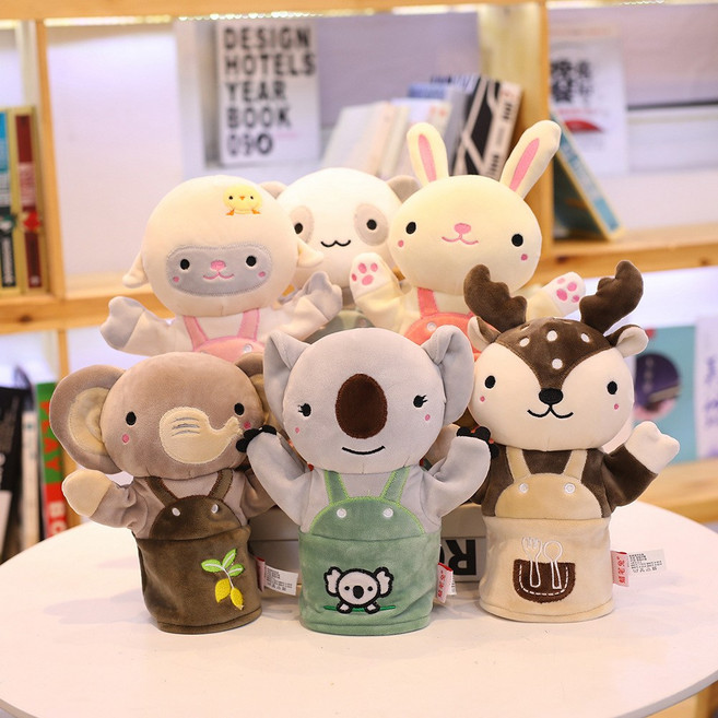 퍼니소피 헝겊 동물 손인형 6종 세트, 1세트, 6개