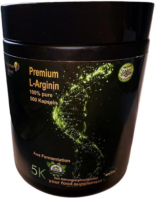 프리미엄 아르기닌 500캡슐 고용량 독일산, 1개, 500정