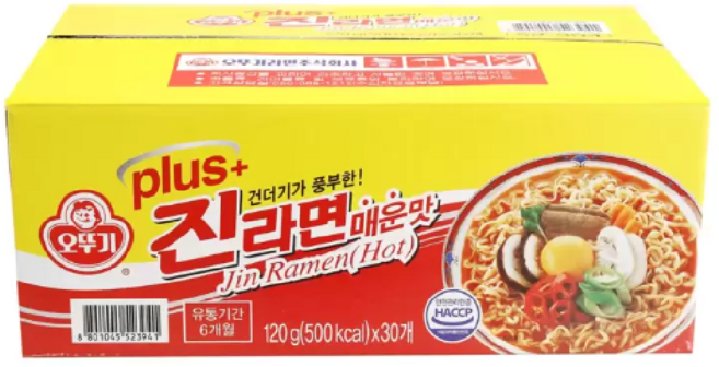 진라면 플러스 매운맛 120g 진라면 매운맛 PLUS 진매 오뚜기 오뚝이, 30개