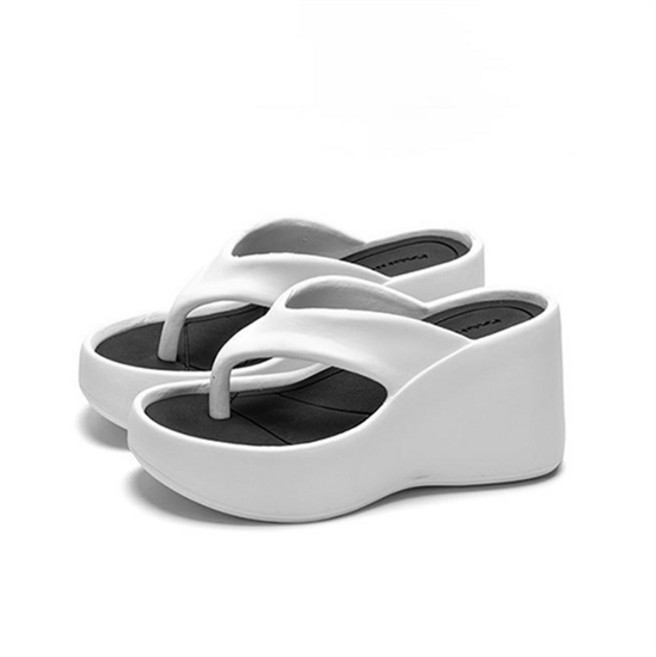 몬드스팟 9cm 여성 eva 통굽 웨지힐 키높이 쪼리 플리플랍 여름 샌들 신발 RB20052