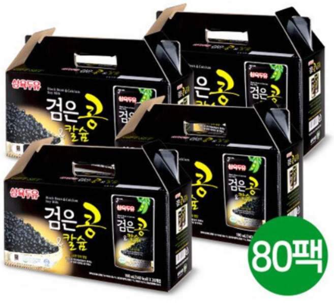 삼육두유 검은콩 칼슘, 190ml, 80개
