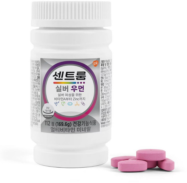 센트룸 실버 포 우먼 멀티비타민 미네랄 1514mg, 112정, 1개