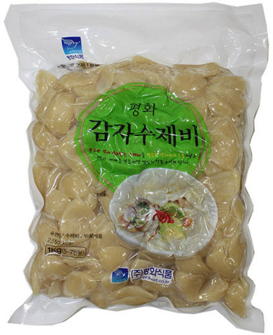 (무)평화식품 감자수제비1kgX5개, 5개, 1kg