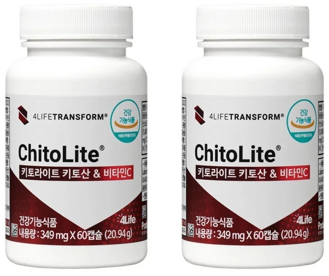 포라이프 키토라이트 [349mg x 60ea], 60정, 2개 - 쿠팡