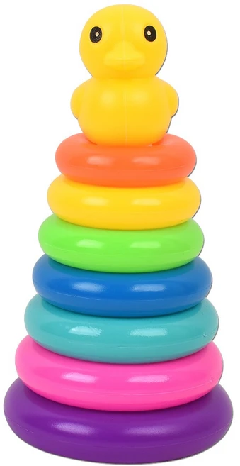 7단 오리 링토스 링쌓기, 혼합색상, 1세트 - 쿠팡