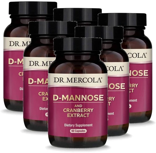 닥터머콜라 디-만노스 크랜베리 추출물 캡슐 Dr. Mercola D-Mannose and Cranberry, 6개, 60정 - 쿠팡