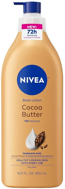 NIVEA Cocoa Butter Body Lotion 니베아 코코아 버터 바디로션 16.9floz 2팩, 1개, 500ml - 쿠팡