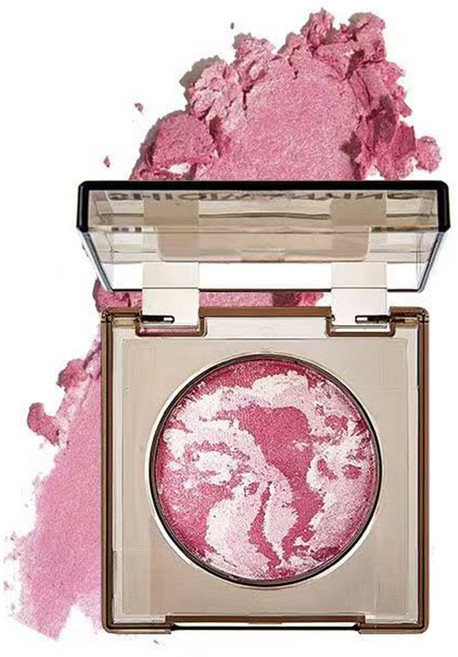 마블 베이크드 하이라이터 핑크 펄광 쉬머 글로우, 1개, #01 물결 퍼플