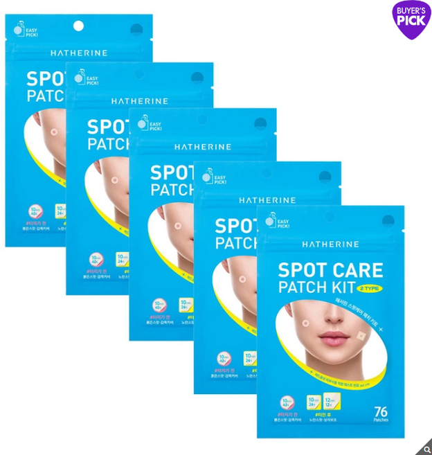 해서린 스팟케어 패치 키트 플라스타 밴드 40p + 하이드로콜로이드 밴드 36p 세트, 5개, 76개입
