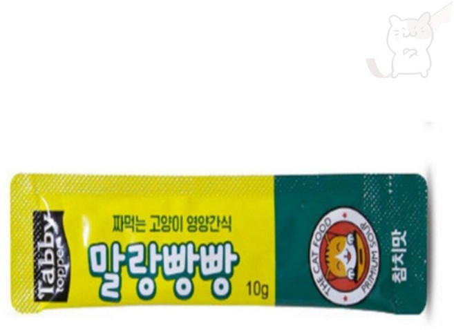 서지스토어 테비 말랑빵빵 10g 10개 참치맛 코리안숏헤어간식