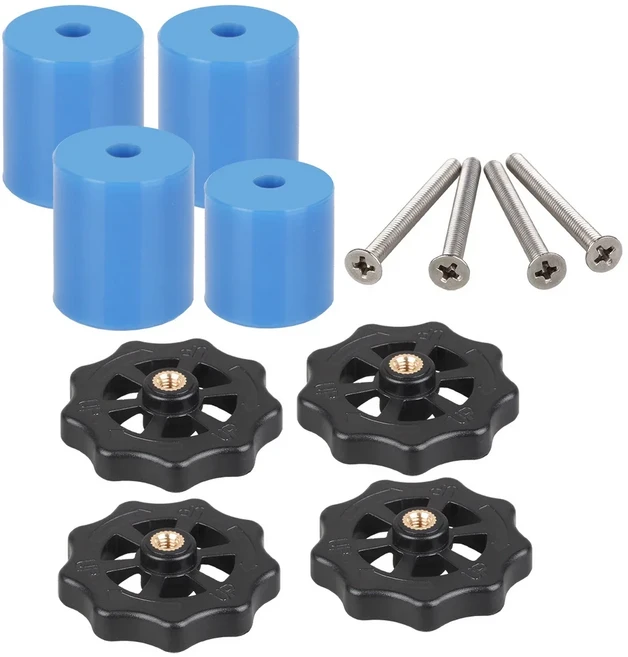 3D 프린터 부품 가열 침대 스프링 레벨링 키트 조정 + CR-10 Ender 핫베드 용 나사, 07 Blue Silicone Kit