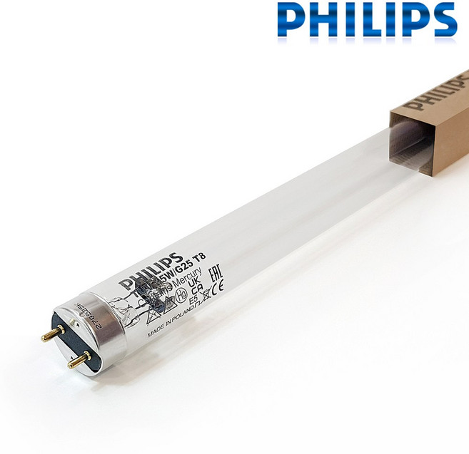 필립스 자외선 살균 램프 TUV 25W G25 T8 5개 묶음, 1개
