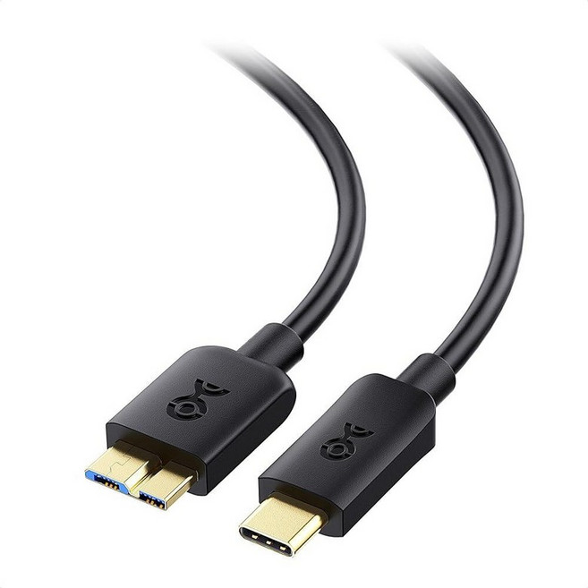 Cable Matters 10Gbps 짧은 USB C - 마이크로 USB 3.0 케이블 - 0.3m(1피트) USBC 하드 드라이브 케이블 마이크로 B - USBC 코드, 3.3 Ft