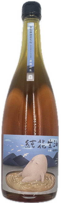 金弘麻油花生行 冷壓純花生油, 1個, 600L