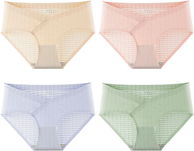 바디스윗 코튼 노라인 임산부 팬티 4종 세트