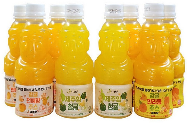 제주 주스혼합(한라봉3병 천혜향3병 청귤2병)