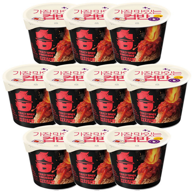 CJ 햇반 컵반 습 김치덮밥, 10개, 252g