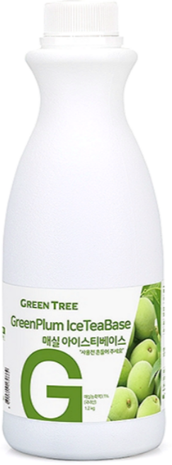 그린트리 매실 아이스티 베이스, 1.2kg, 7개