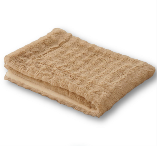 고양이 담요 매트 사계절 극세사 강아지 반려동물 이불, 1개, 베이지