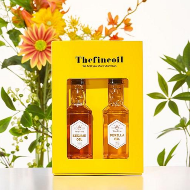 [더맑음] 참기름 들기름 답례품 선물세트, 10세트, 100ml