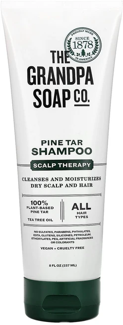 The Grandpa Soap Co. 송진 샴푸 두피 테라피 237ml(8fl oz), TheGrandpaSoapCo송진샴푸두피테라피237ml, 1개, 237ml - 쿠팡