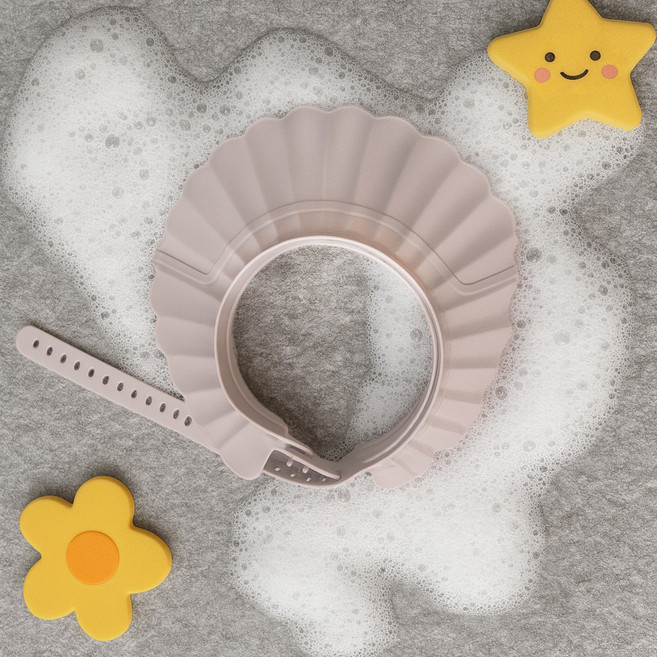 유아용 말랑말랑 샴푸캡, 아이보리, 1개