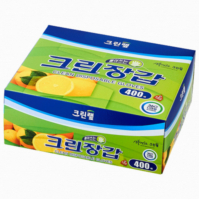 크린랩 크린장갑, 400개, 1개