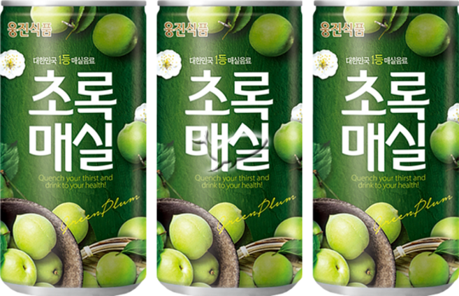 웅진 초록매실 180ml, 10개