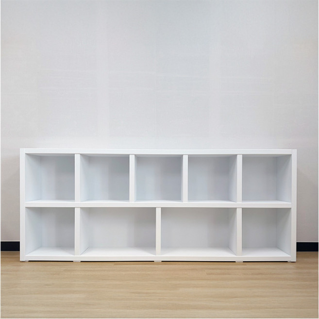 [트리퍼니가구] 2단 낮은 2000 책장 - 7컬러택1 두께36T 고급시트지, 화이트