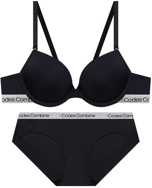 코데즈컴바인 이너웨어 파스텔 샤인밴드 브라팬티세트