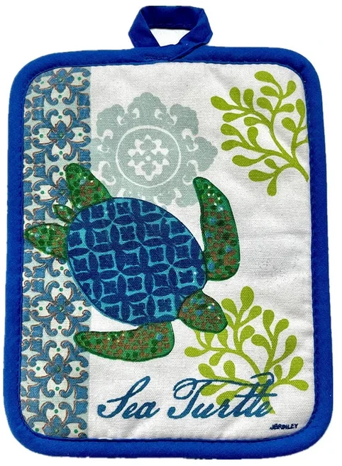 사각형 냄비 거치대 컬러풀 프린트 코튼 내열성 팟홀더 패드 테이블 플레이스매트 17x22cm 1 개, 01 22x17cm, 03 Style 12