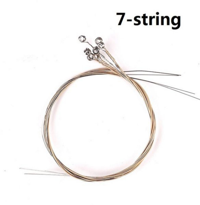 하프 부품 녹색 악기 라이야 피아노 현 세트 7 현 10 16 19/21 리라 액세서리, 7-string set, 1개