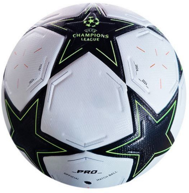 유럽 챔피언스 프리미어 리그 축구공 5호 4호 월드컵 유에파 UEFA EPL 챔스 공인구, 챔피언스리그 24 블랙화이트 스타, 1개