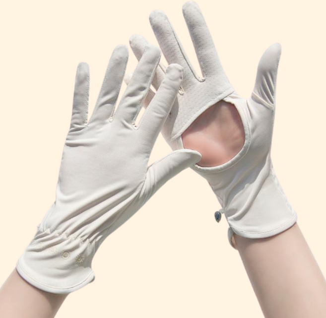 라라무브 자외선차단장갑 여성운전 UV장갑 스포츠, 코코넛베이지, 1개