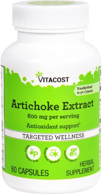 비타코스트 아티초크 추출물 600mg Vitacost Artichoke Extract, 1개, 60정 - 쿠팡