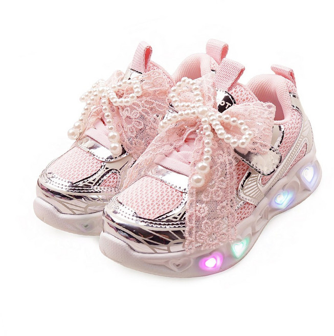 풋풋 루미에르 펄 LED 운동화 라이트운동화 슬립온