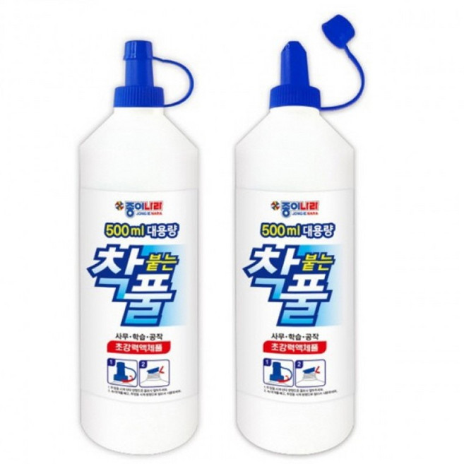 종이나라 착풀 500ml 대용량 착붙는 풀, 착붙는풀(500ml), 1개
