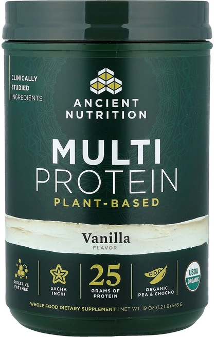 Ancient Nutrition Multi Protein Plant Based Vanilla 1.2 lb 543 g - 쿠팡