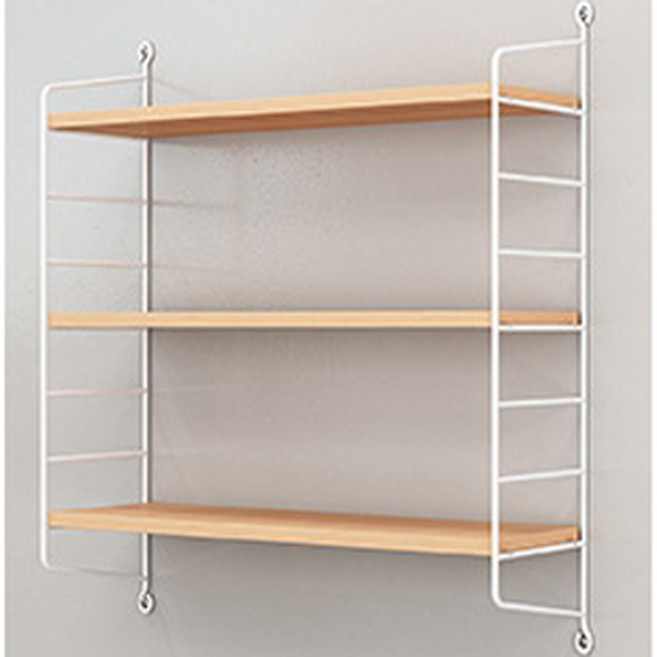 마벨인홈 공간활용 벽걸이 인테리어 선반, 원목, 3단